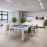 Contemporary pool table homecommercialthermo-lacquered steel