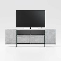 Contemporary TV cabinet MOVIEwith storageglassaluminum