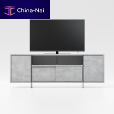Contemporary TV cabinet MOVIEwith storageglassaluminum