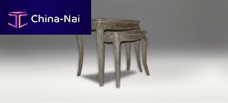 Traditional nesting tables LOUISwoodenhomeindoor