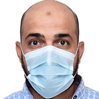 Adult surgical mask box of 50bluedisposable