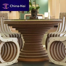 Original design dining table CLESSIDRAglassmethacrylateMDF base