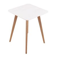 Contemporary table CHESHI solid woodstonesquare
