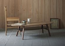 Traditional coffee table CLEMENTwoodenovalhome