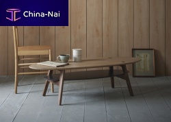 Traditional coffee table CLEMENTwoodenovalhome