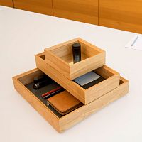 Oak storage box TIDYpowder-coated steelbathroom