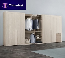 Modular wardrobe contemporarysolid woodwith swing doors