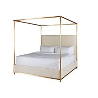 Canopy bed ALLURE CALIFORNIAdoublecontemporaryupholstered