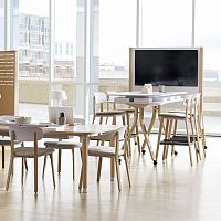 Contemporary table ZONES woodenwooden baserectangular