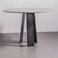 Contemporary table THE BELL steelsteel baseround