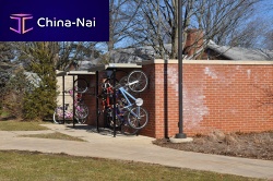 Wall-mounted bike rack COMPACTsteelcommercialfor public space