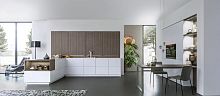 Contemporary kitchen PUR-FS | TOPOSashwood veneerhandleless