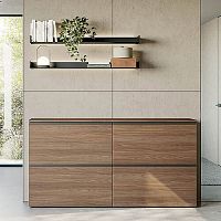 Contemporary shoe rack MINIMAmelaminein wood fiberlacquered wood