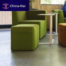 Contemporary side table TRAILERaluminumsteel baserectangular