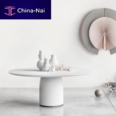 Contemporary table BULmarblebronze basemarble base