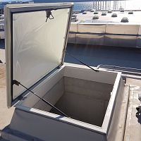 Roof hatch VENTILATIONrectangularto fixfor lighting