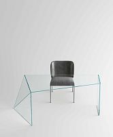 Contemporary desk PENROSEglassstraighttransparent