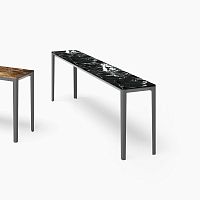 Contemporary sideboard table ABLEmarblealuminum baserectangular
