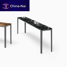 Contemporary sideboard table ABLEmarblealuminum baserectangular