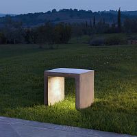 Contemporary stool PANCHETTOconcretemetalconcrete base