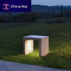 Contemporary stool PANCHETTOconcretemetalconcrete base