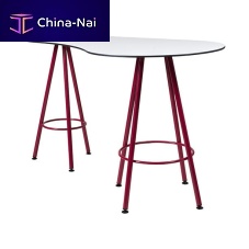 Contemporary high bar table XICO HARICOTpolyethylenesteel basefor restaurant