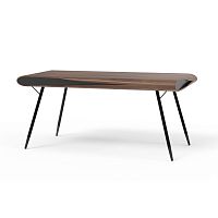 Executive desk CALLIGRAPHIEcontemporarywalnutpowder-coated steel