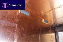 MRI room radiation shielding panel Soldered Copper