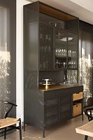 Contemporary china cabinet NAMLIEHwoodenglassmetal