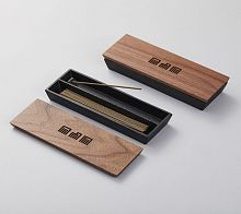 Wooden storage box HS-72Lcast ironwith lid