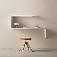 Wall-mounted shelf MAMBA contemporarywalnutash