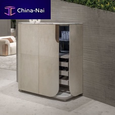Contemporary bar cabinet HOLDebonyleathermarble