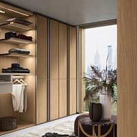 Modular wardrobe GIO'cornercontemporaryoak