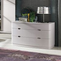 Contemporary chest of drawers SC05solid wood3-drawerwhite