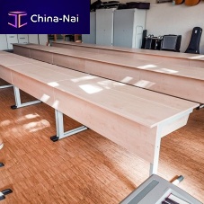 Contemporary sideboard table Pianuswoodenpowder-coated steel baserectangular