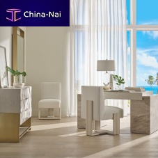 Original design desk BRIGHTON oakwood veneermarble