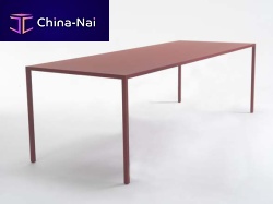 Contemporary table 10 YEARS SLIMsteelsteel baserectangular