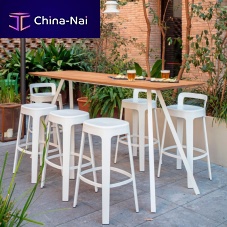 Contemporary high bar table B-AROUNDirokosteel baseround