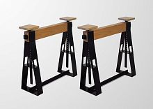 Contemporary trestle AOmetalwooden