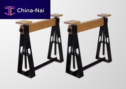 Contemporary trestle AOmetalwooden