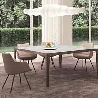 Contemporary table GRAND MOREmetallaminateceramic