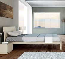 Double bed SF09contemporarywith headboardash