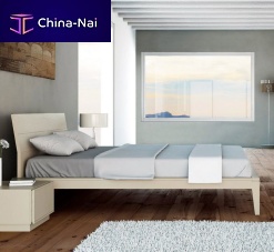 Double bed SF09contemporarywith headboardash