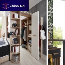 Contemporary walk-in wardrobe CARIBA oakblack