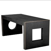 Minimalist design desk ROVIGOoakwood veneerstraight