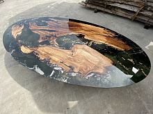 Original design table OLIWOODwoodentitaniummarble