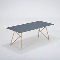 Contemporary table TINKoaklinoleumoak base