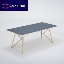 Contemporary table TINKoaklinoleumoak base