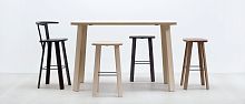 Traditional high bar table ALPINwoodenrectangularcommercial