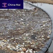 Oil spill boom containmentdebrisfloating